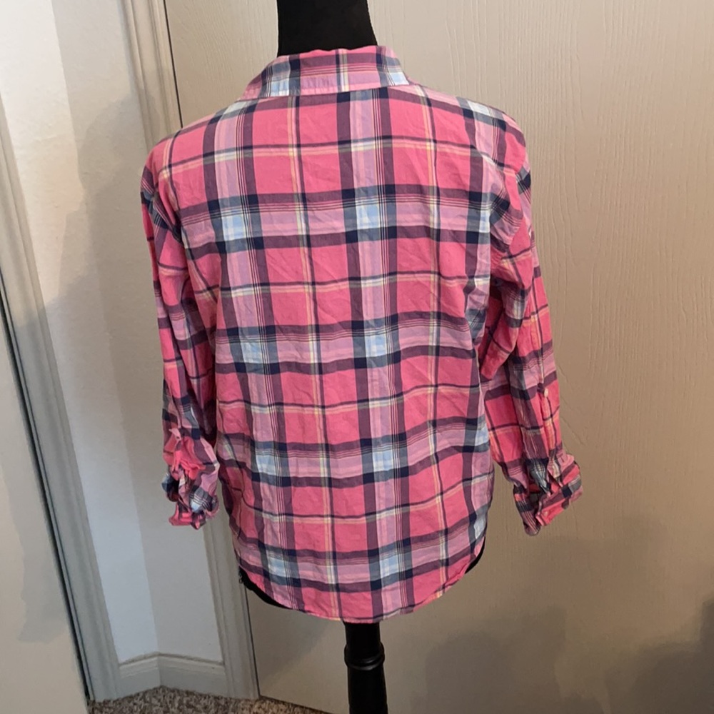 Ralph Lauren Pink Plaid Button Down Long Sleeve Shirt - Picture 2 of 5